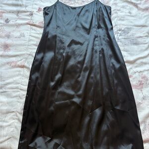 Teri Jon Black Satin Dress